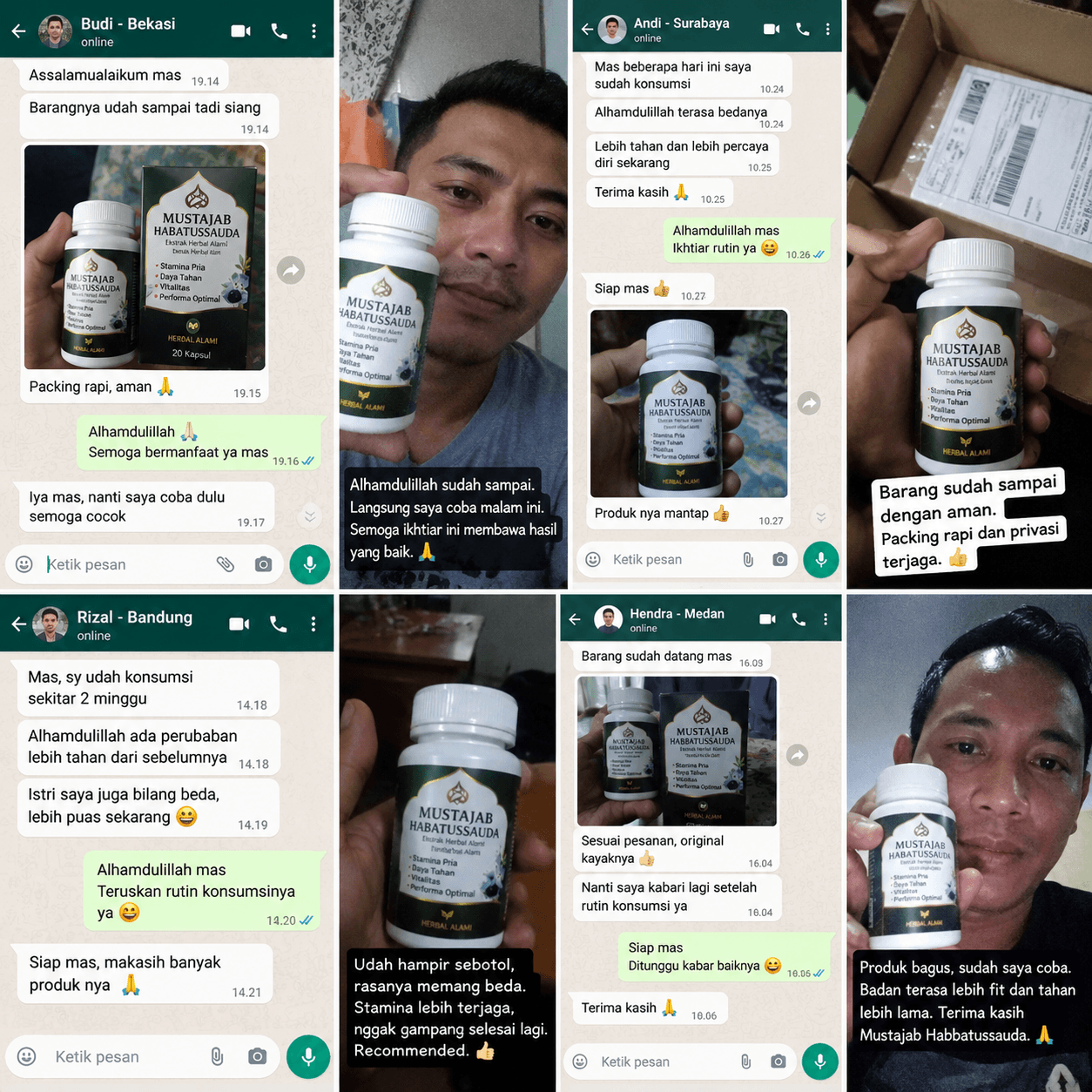 Testimoni pelanggan Mustajab