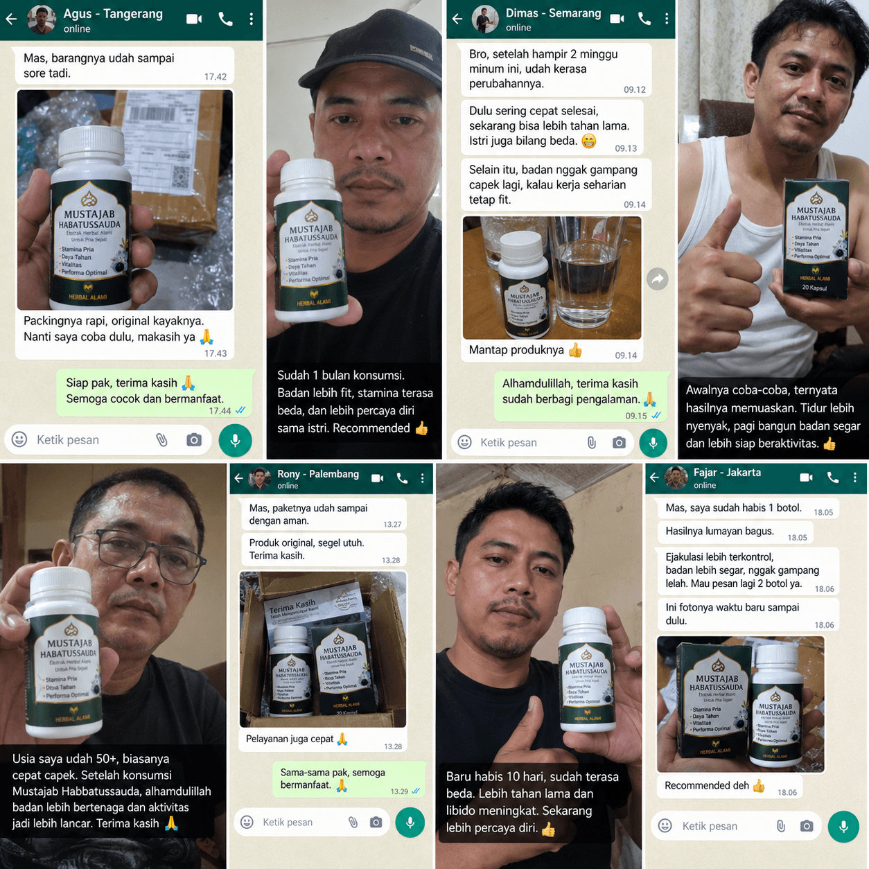 Testimoni pelanggan Mustajab