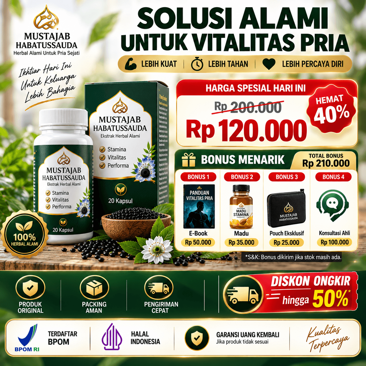 Informasi harga dan penawaran Mustajab Habatussauda